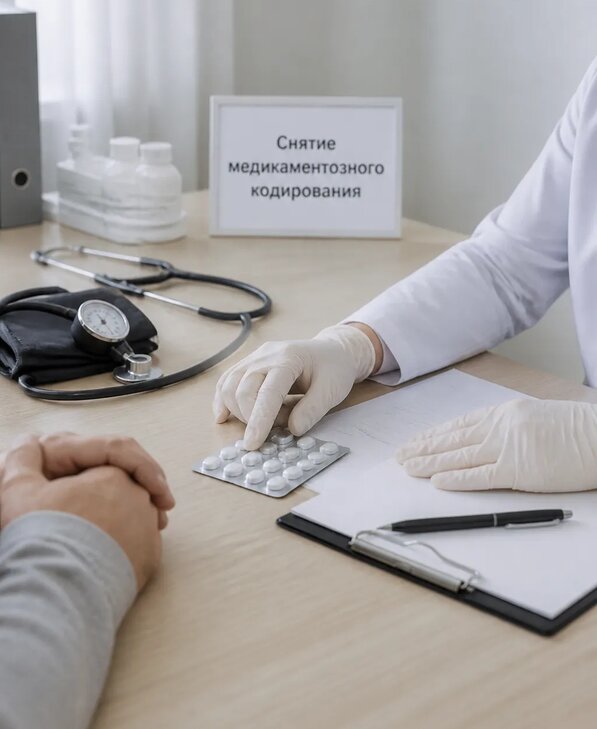 Снятие медикаментозного кодирования в Междуреченске от 5053 р. | Медзона